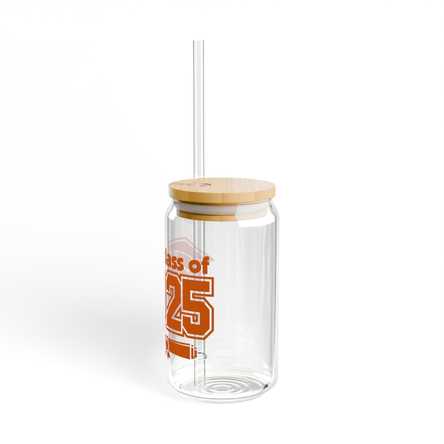 Graduation Sipper Glass 2025 with Bamboo Lid
