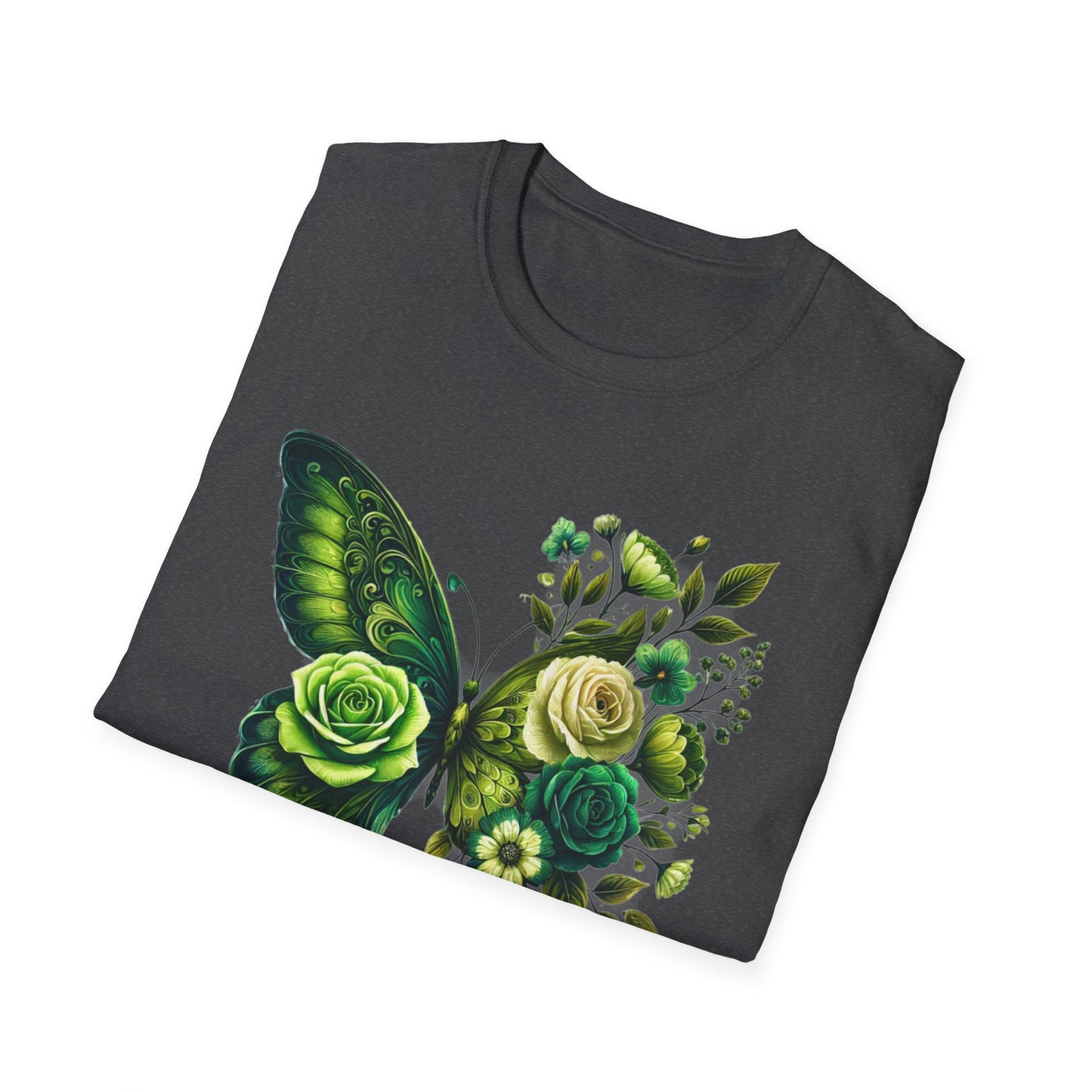 Fresh Vibes Butterfly Floral Unisex Softstyle T-Shirt