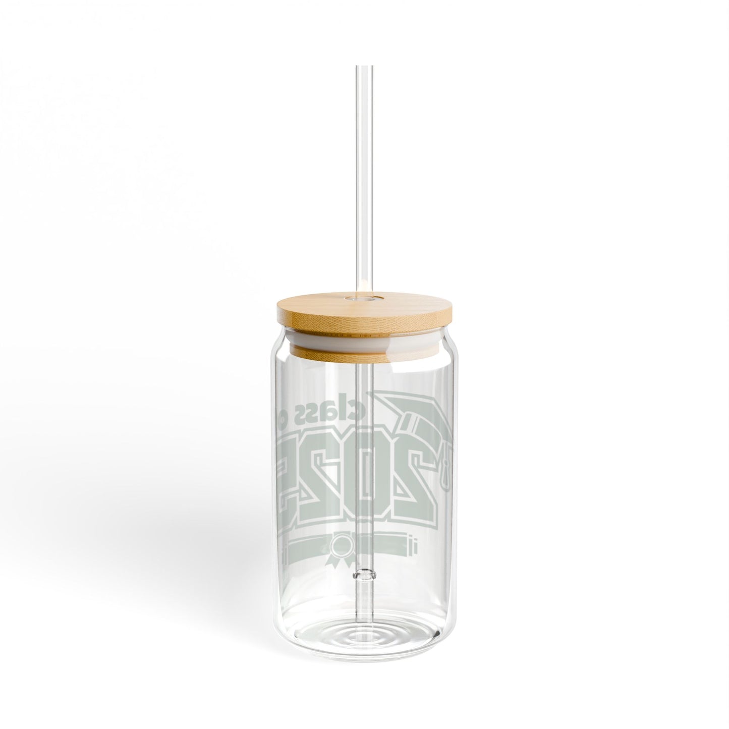 Graduation Sipper Glass 2025 with Bamboo Lid