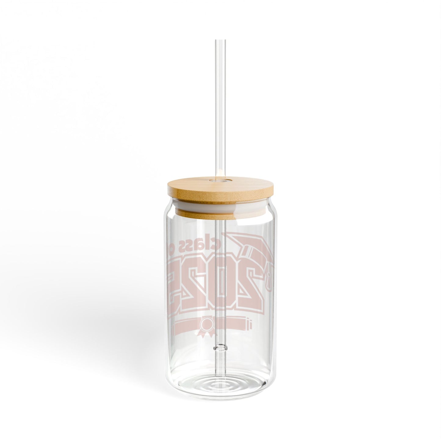 Graduation Sipper Glass 2025 with Bamboo Lid