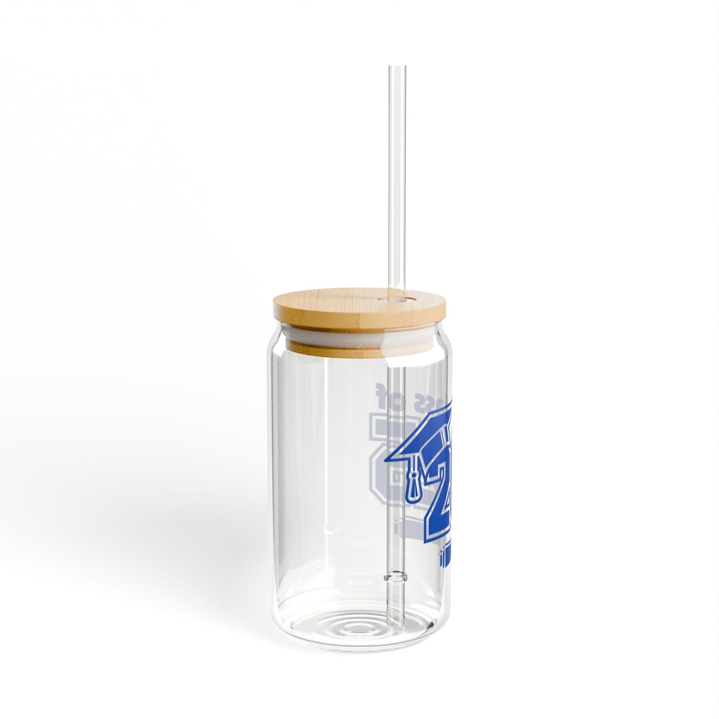 Graduation Sipper Glass 2025 with Bamboo Lid