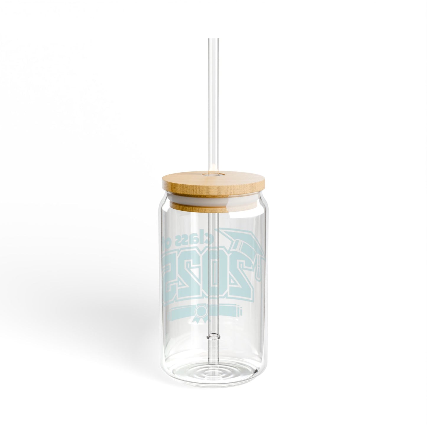 Graduation Sipper Glass 2025 with Bamboo Lid