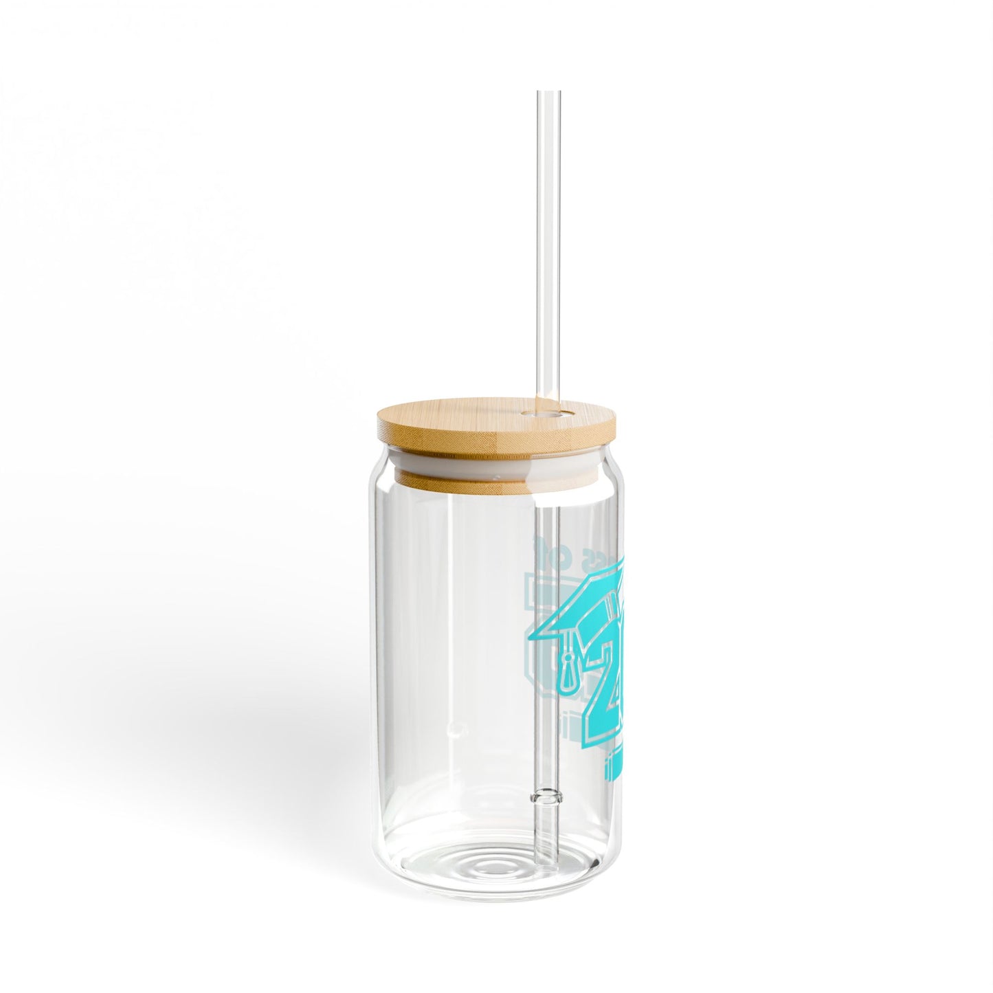 Graduation Sipper Glass 2025 with Bamboo Lid