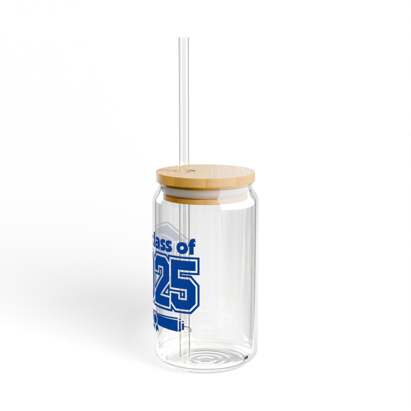 Graduation Sipper Glass 2025 with Bamboo Lid