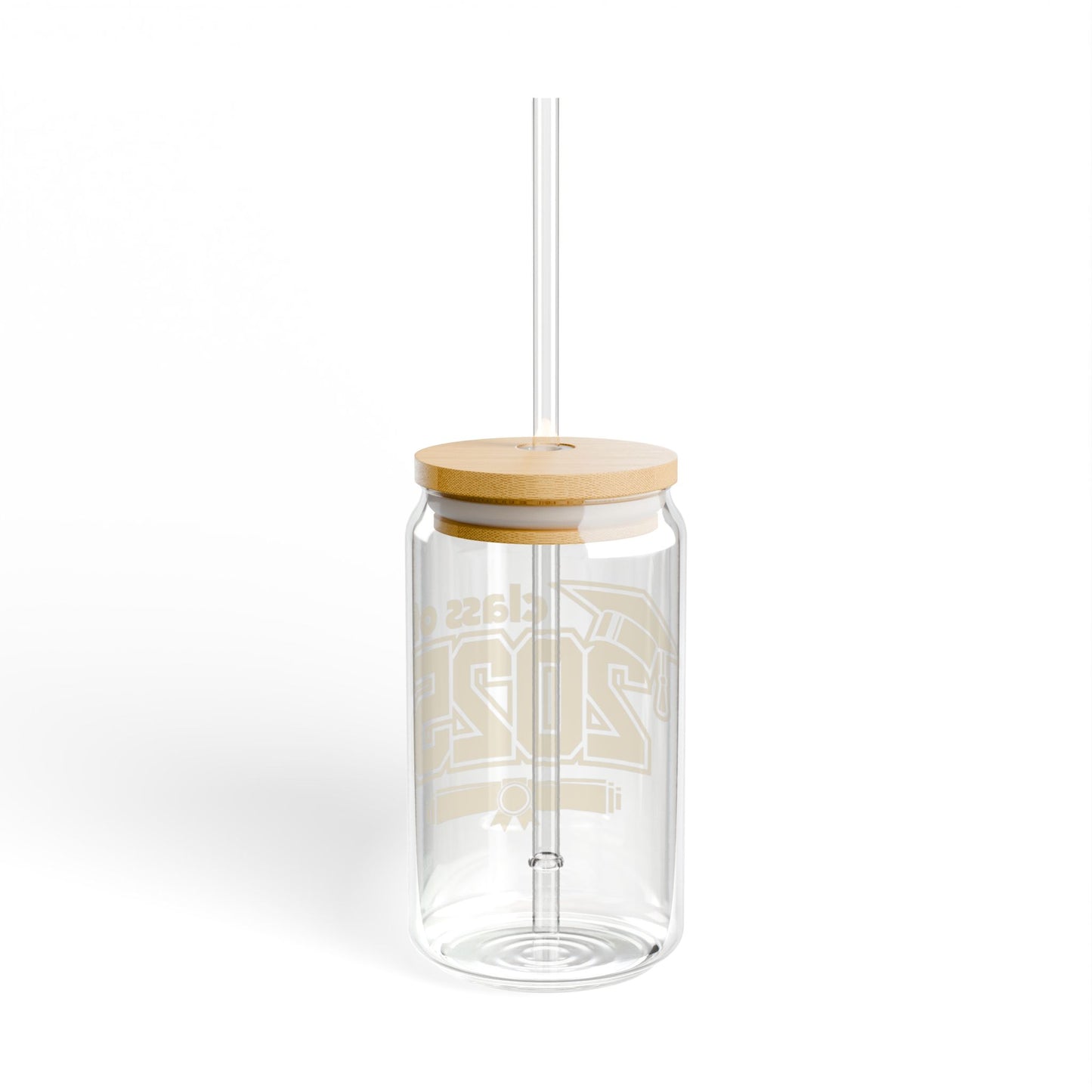Graduation Sipper Glass 2025 with Bamboo Lid