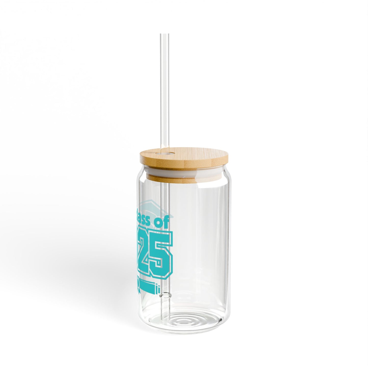 Graduation Sipper Glass 2025 with Bamboo Lid