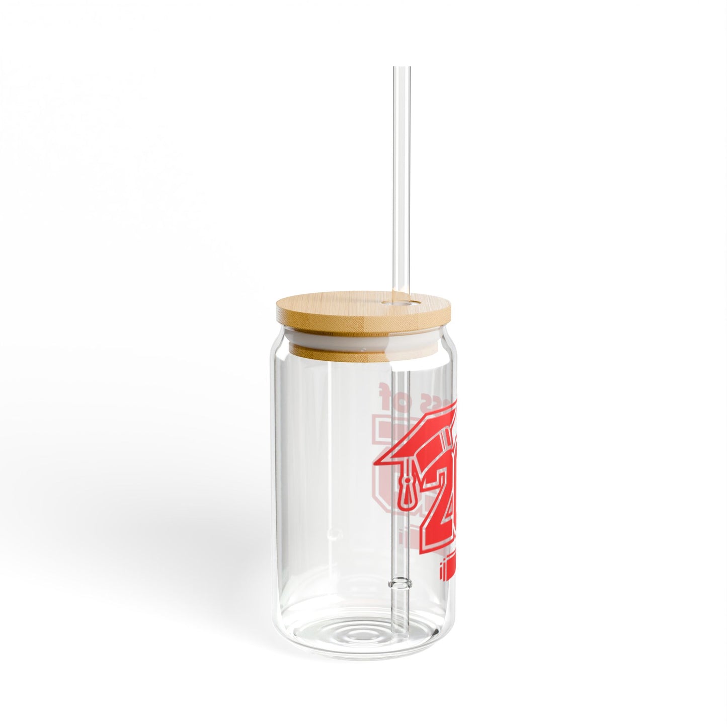 Graduation Sipper Glass 2025 with Bamboo Lid